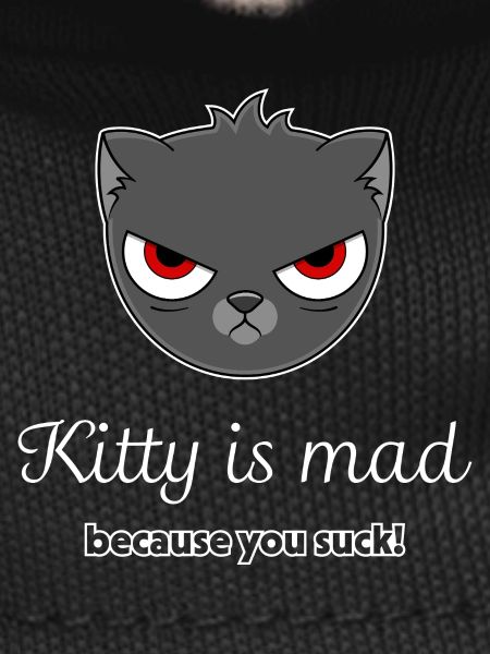 offended cat