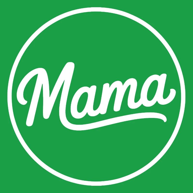 Mama Script Circle Logo T-Shirt