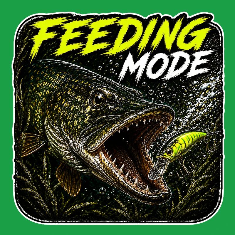 Conception de la pêche au brochet en mode d’alimentation