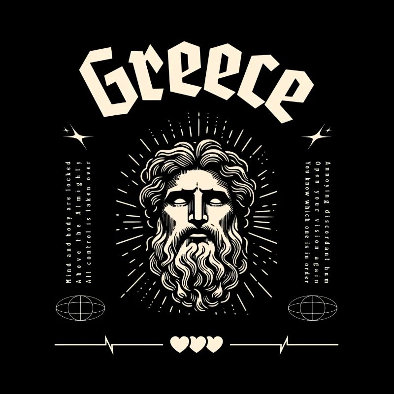 Greece Antiker Gott Portrait