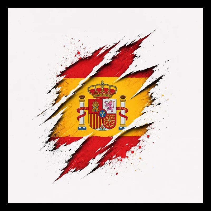 Spanien Vintage Farbdesign Retro Stil