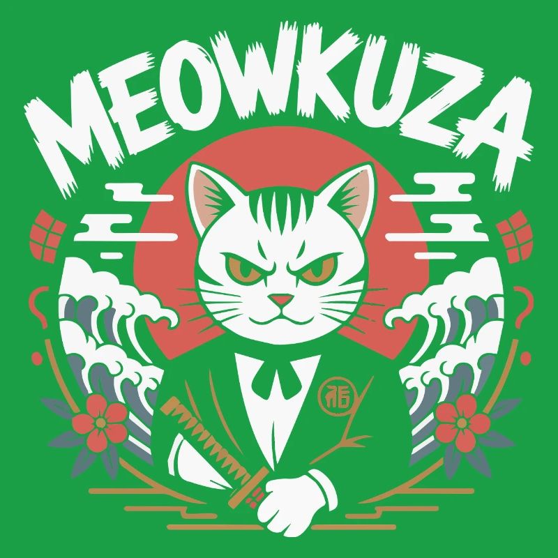 Épée de chat Meowkuza Épée du Japon Vagues de Samouraï