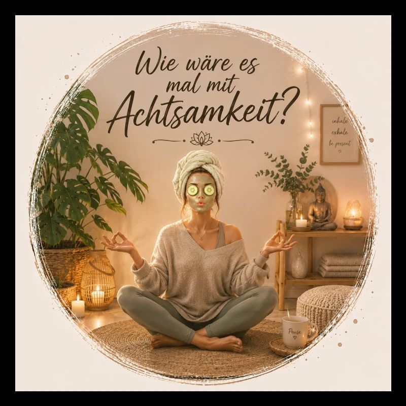 La pleine conscience dans le style de méditation au spa