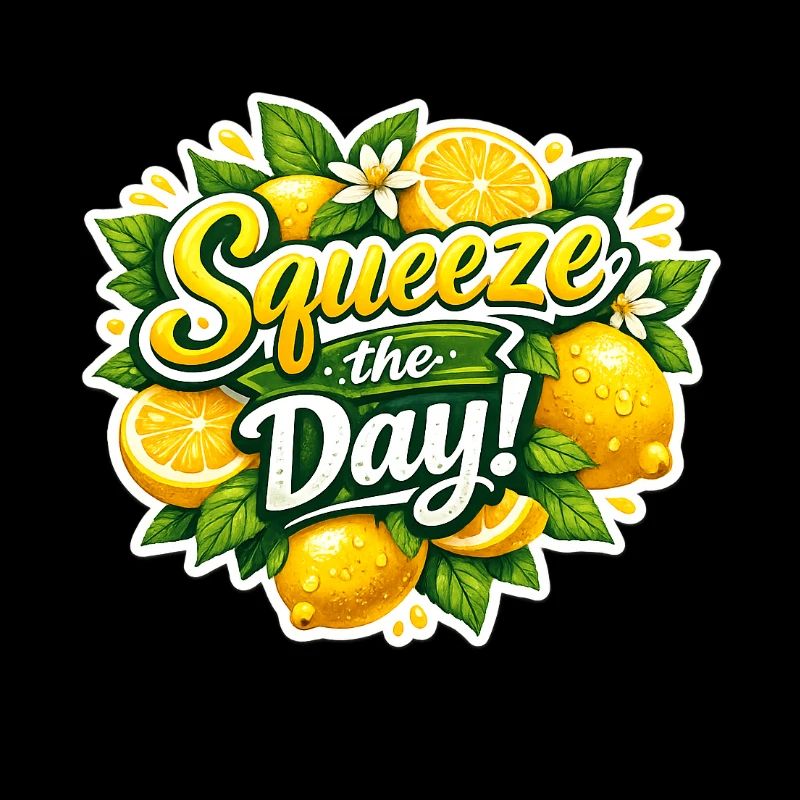 Squeeze the Day Lemon Design