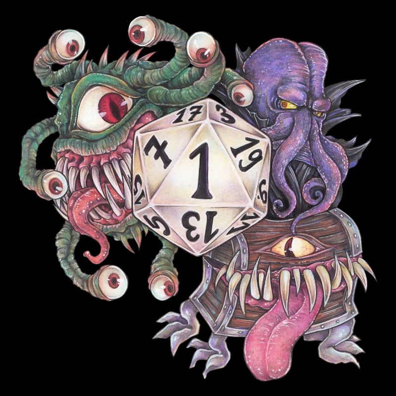 Rollenspiel Tabletop D20 Würfel Geschenk Fail
