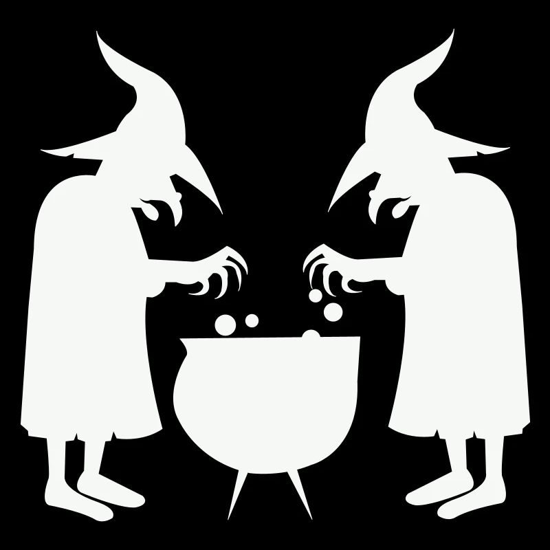 Witches stirring magic potions