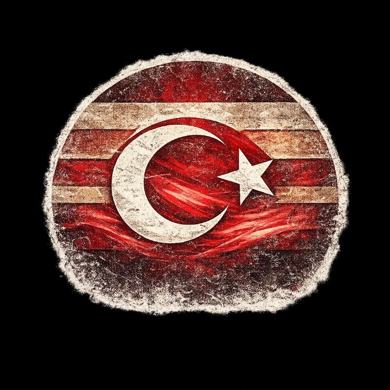 Grunge Turkish Flag