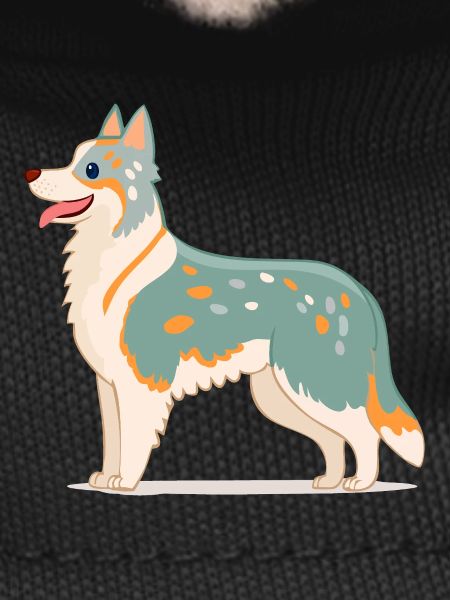 Australian Shepherd White/Gray (Comic)