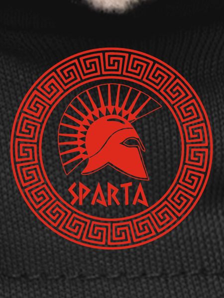 Guerrier spartiate rouge