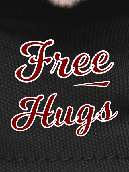 Free Hugs Lettering Design