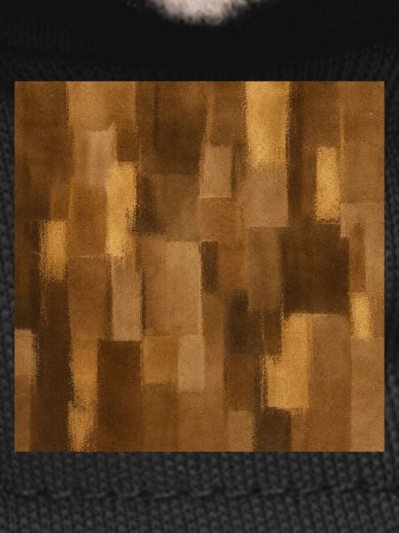 Patchwork brun abstrait 