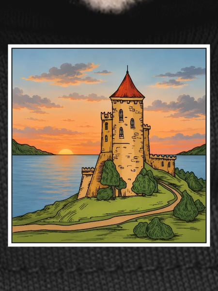 Sunset Castle by the Sea