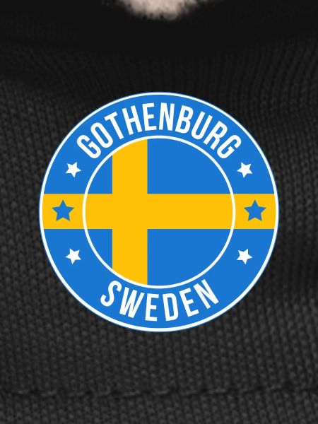 Gothenburg Sweden Circular Flag Patch
