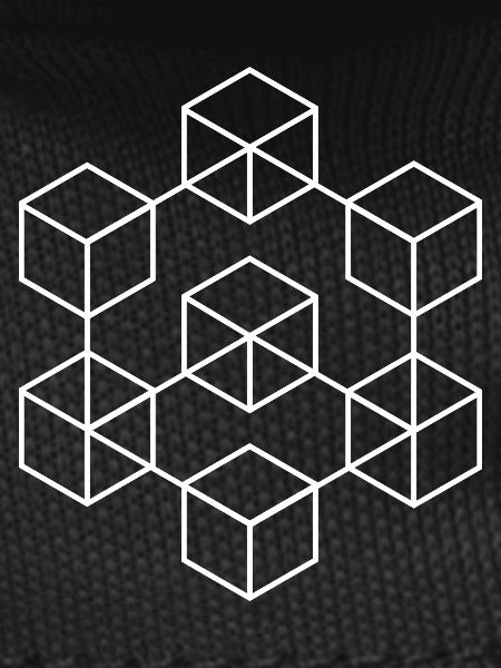Geometric Cubes – Isometric Line Pattern