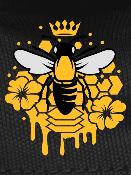 A bee with a crown