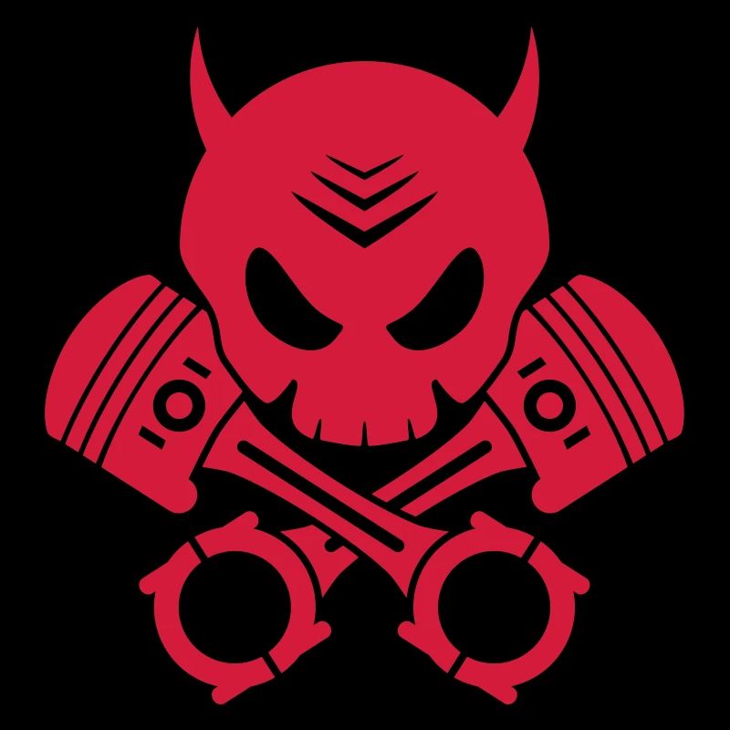 teufel schädel kolben