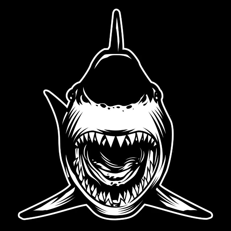 Open mouth shark