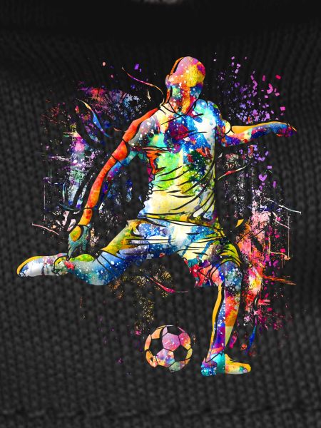 Playing soccer - Soccer player