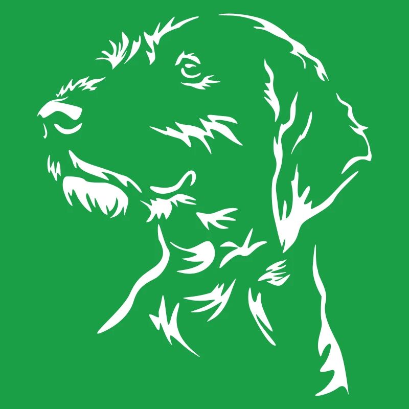 German Wirehaired Head "Black Edition"
