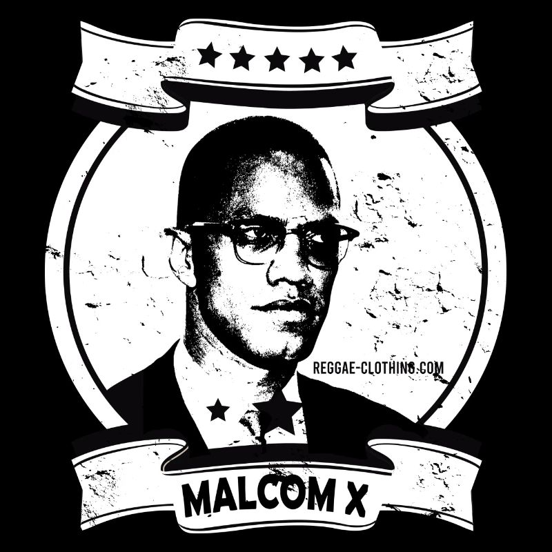 Malcolm X Linocut Print Portrait