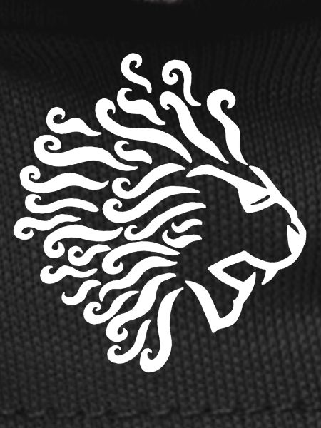 White lion and sunglasses