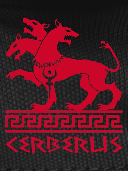Red cerberus dog