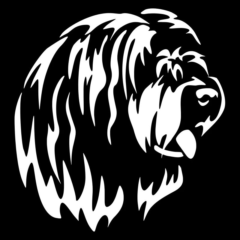 Bearded Collie Kopf "Black Edition"