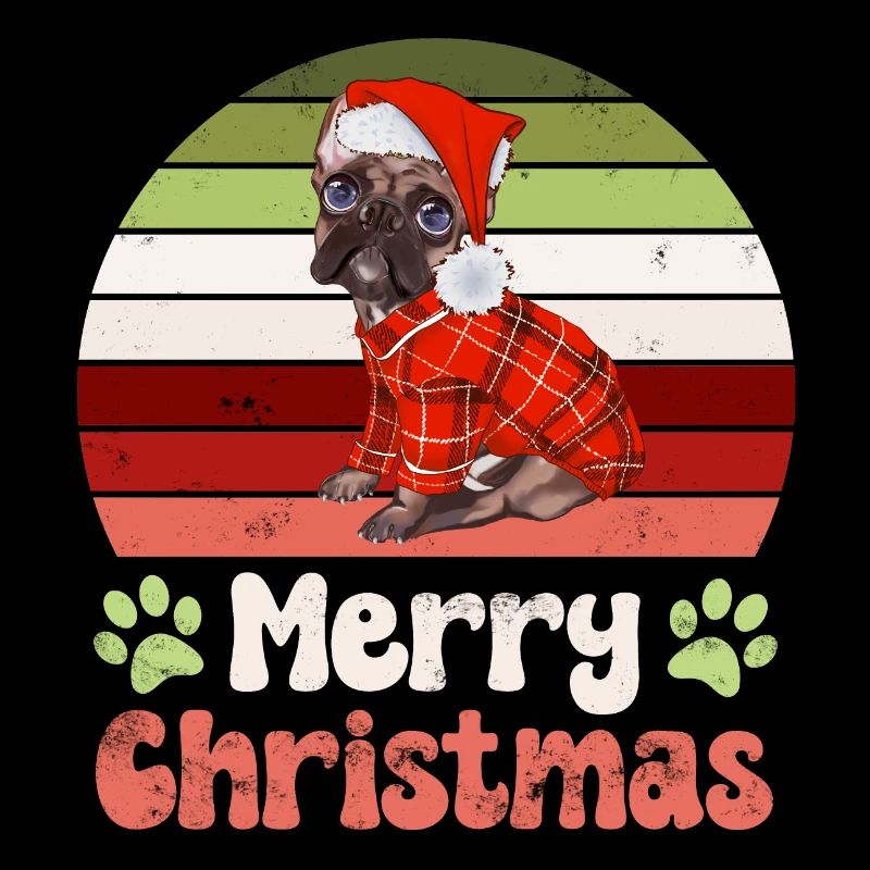 Hund Mops Möpse Weihnachten