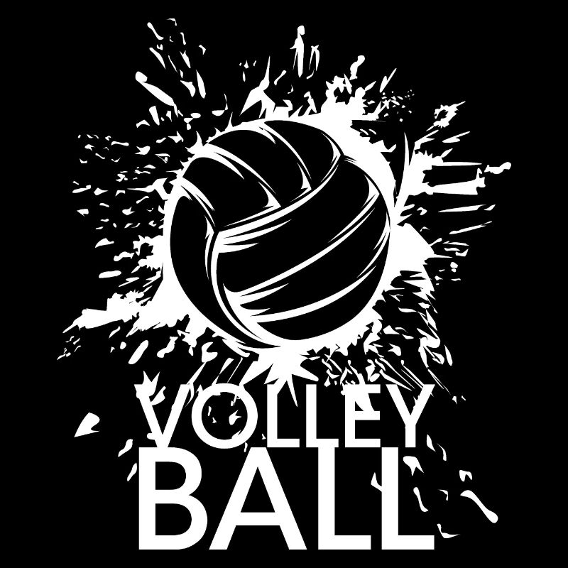 Équipe graphique d’illustration d’icône d’icône d’explosion de volley-ball
