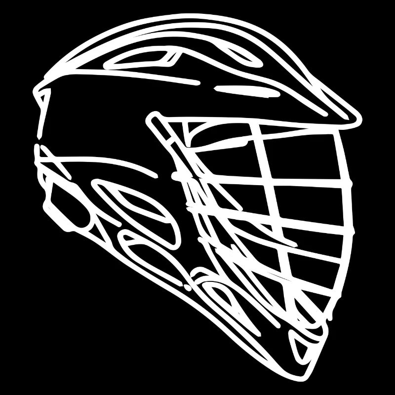 Lacrosse Helmet Sketch