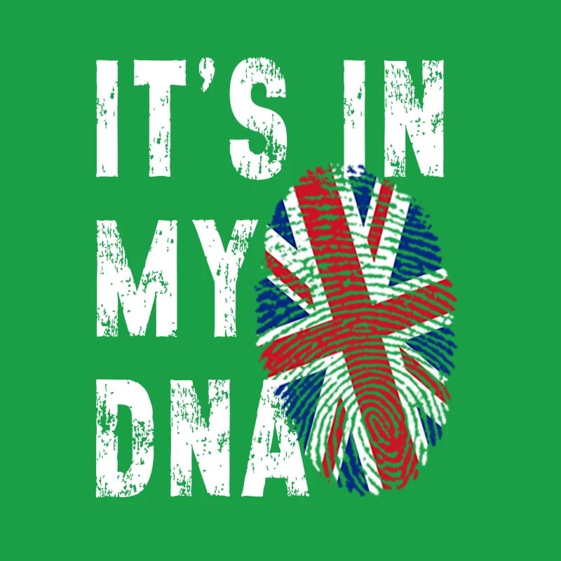 C’EST DANS MON ADN Drapeau britannique Angleterre Royaume-Uni Grande-Bretagne