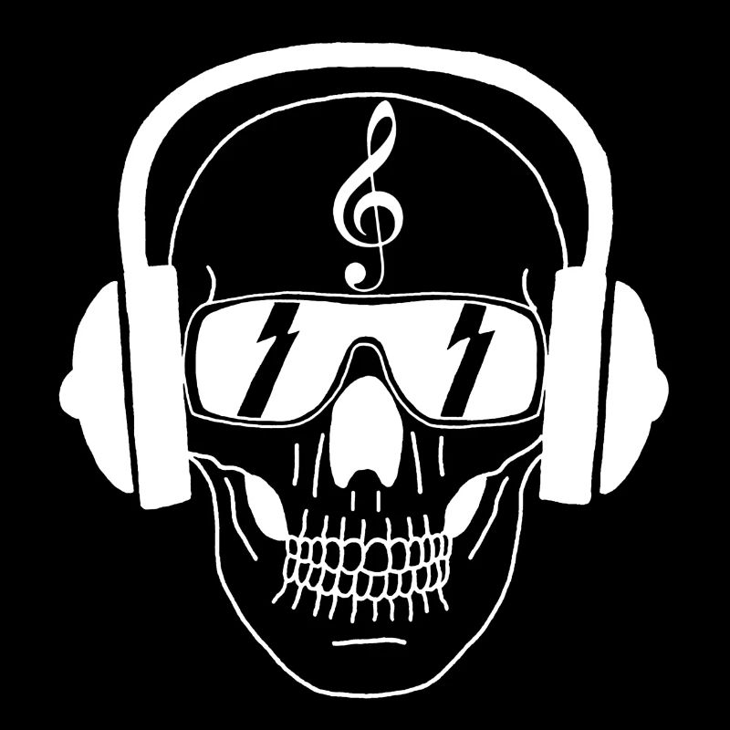 Musician's Skull (White)