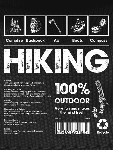 Hiking 100% Outdoor Bold