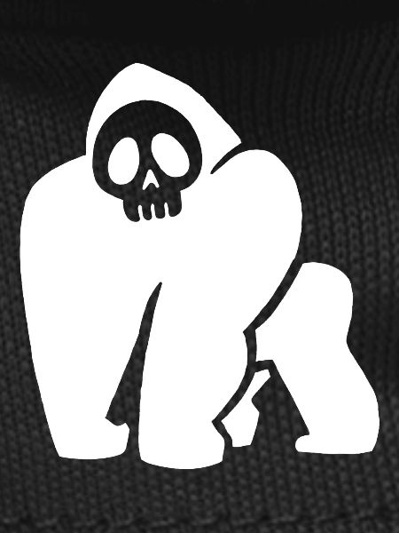 White Gorilla Skull