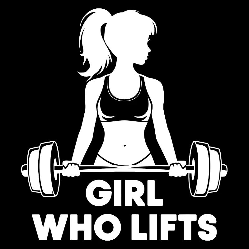 Bodybuilder Gym Girl Barre Puissance Beauté
