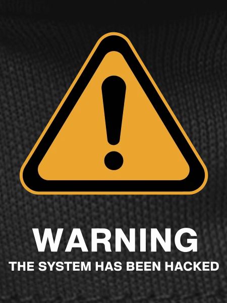 Hacked System Warning Icon