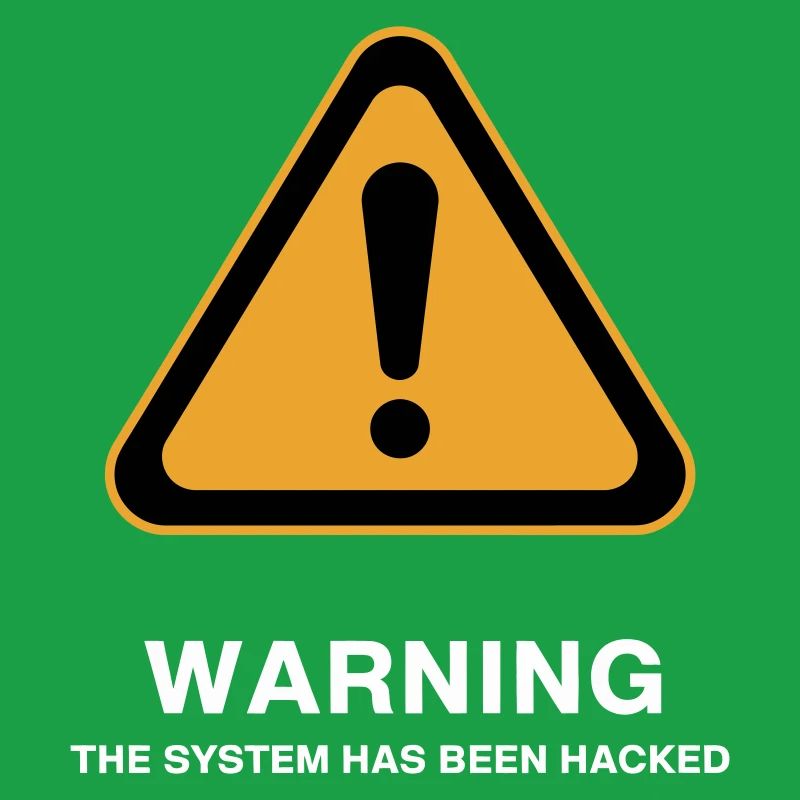 Warnsymbol für gehackte Systeme