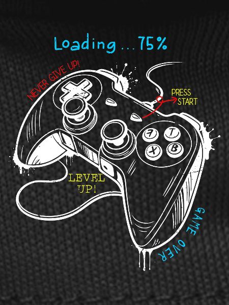Retro Gaming Style Controller Art