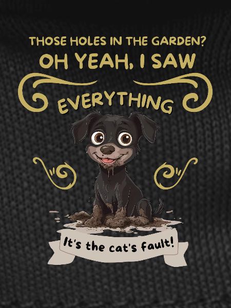 Mud-Splashed Pup: Cat's Fault