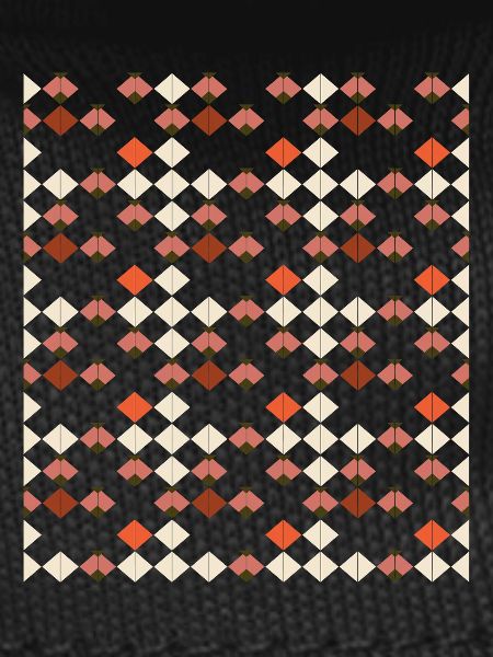 Geometric Diamond Quilt Pattern