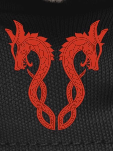 Red two-headed dragon