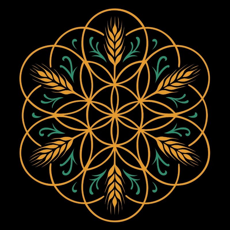 La fleur de vie de Lamma - Conception de la fête des moissons