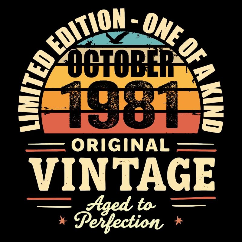 Rétro Octobre 1981 - birthday october 1981