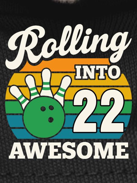 Bowling 22 Birthday Celebration Graphic