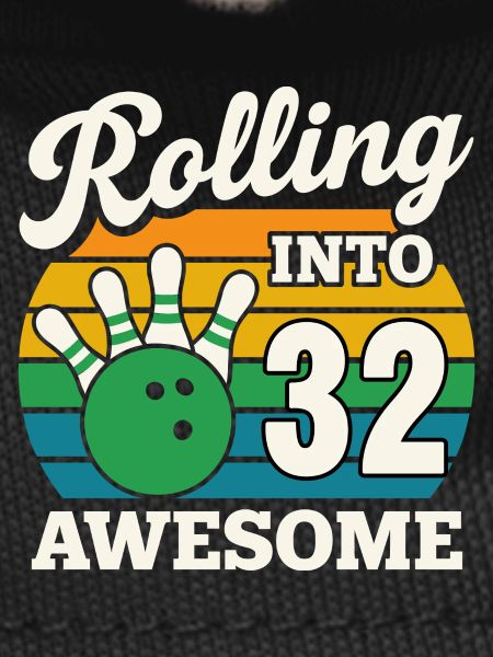 Retro Bowling 32th Birthday Design