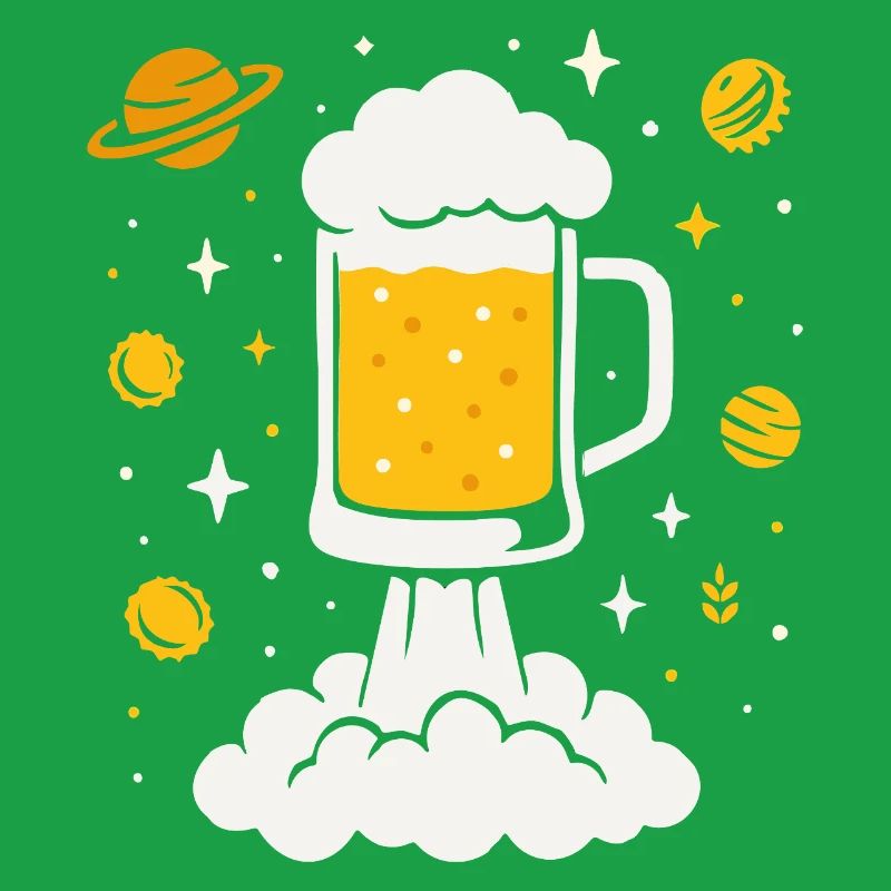 Fusée à bière dans l’espace