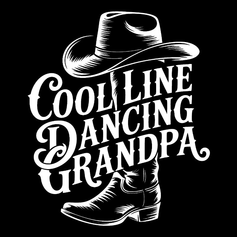 Cool Line Dancer Grandpa Design