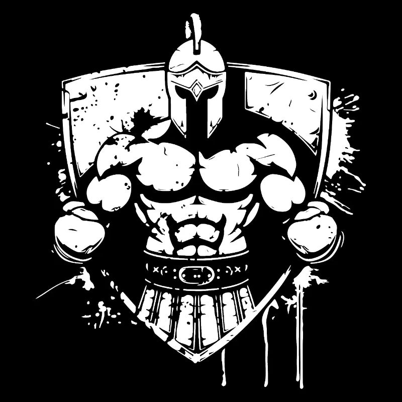 Kämpferischer Gladiator Helm