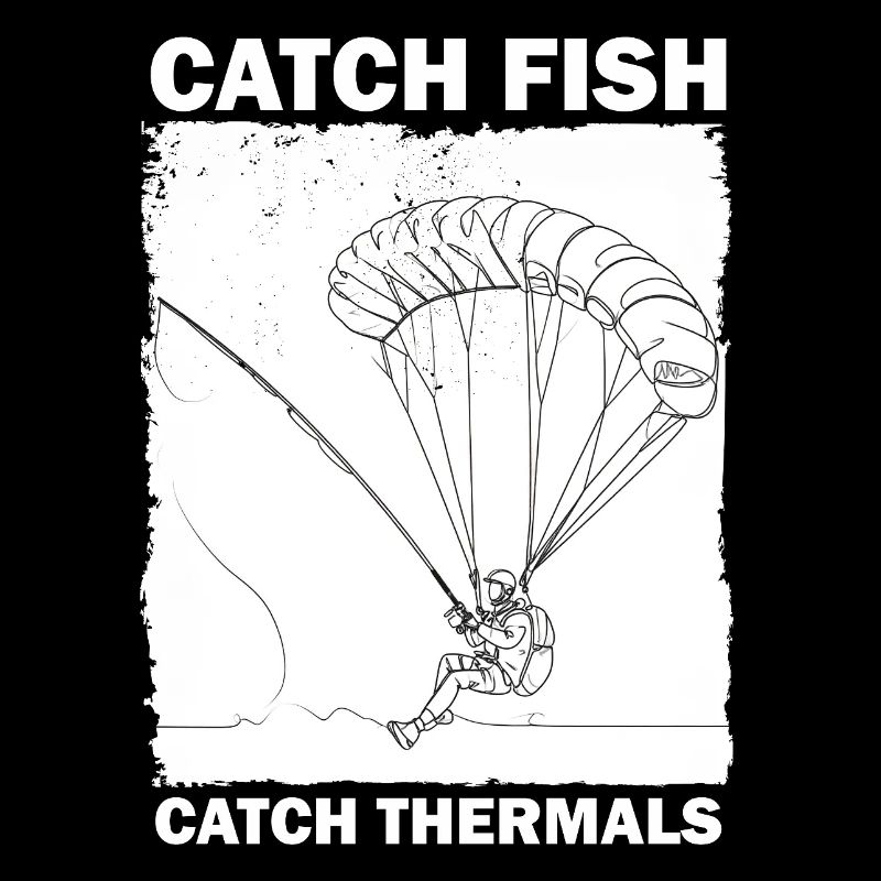 Angler with parachute