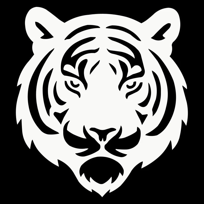 Tiger Head Silhouette